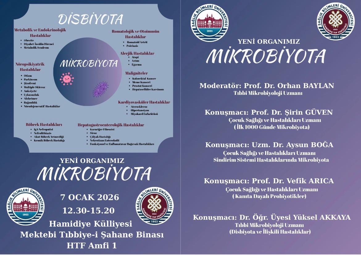 Mikrobiyoloji ABD'den Mikrobiyota Konulu Entegre Oturum